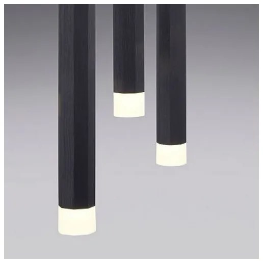 Leuchten Direkt 15205-18 - LED Luster na lanku BRUNO 5xLED/4,8W/230V čierna