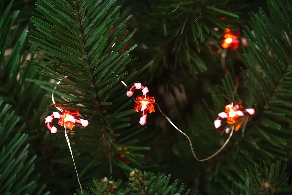 Bestent Svetielka na baterky 20LED 2,2m Candy Cane