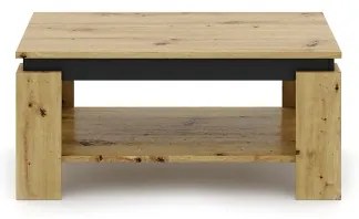 Konferenčný stolík LUNO dub artisan/čierna
