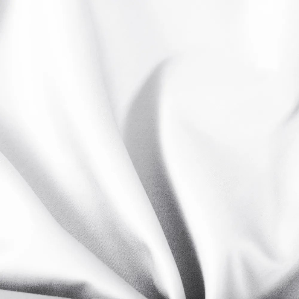 Biante Oválny bavlněný saténový ubrus ST-020 Biely 80x120 cm