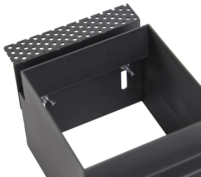 Zápustený reflektor čierny GU10 AR70 bez rámu - Oneon