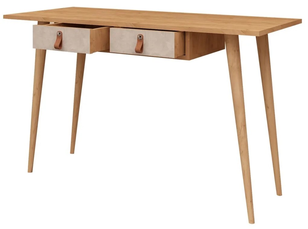 Písací stôl SOOMIN šedý/dub