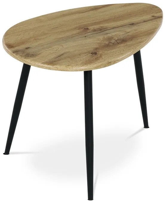 Autronic BONTEC Odkladací stolík 60x40cm, mdf, dub, AF-3011 OAK Farba: Biela