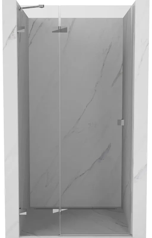 Mexen, Mexen Lunar výklopné sprchové dvere ľavé 85 cm, transparentné, chróm - 834-085-000-01-00-L