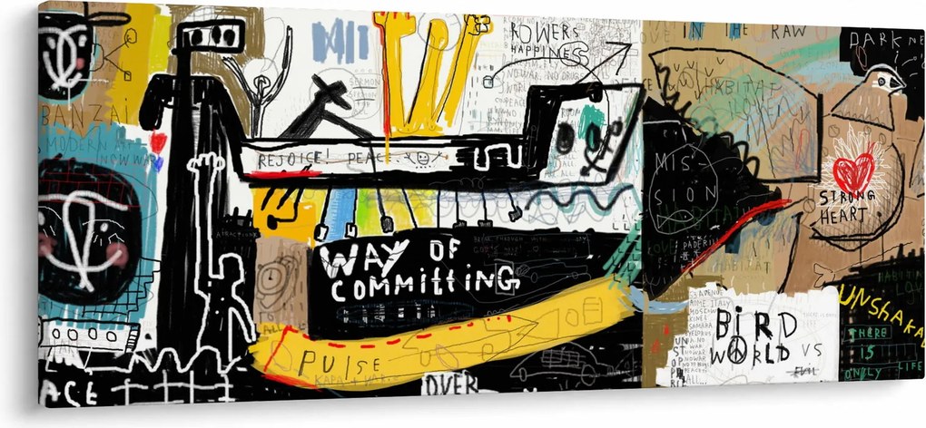 Obraz - Graffiti (120x50 cm)