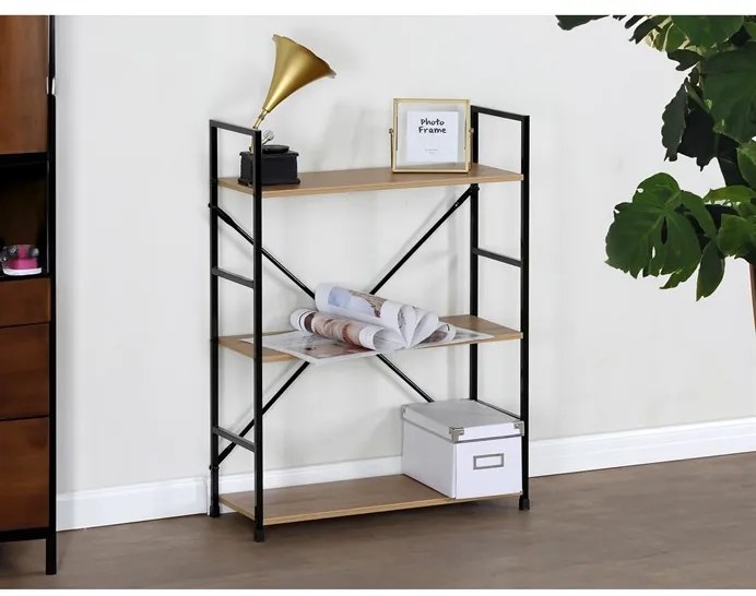BONTEC Regál, mdf, hnedá, GD-223 OAK Farba: Prírodné