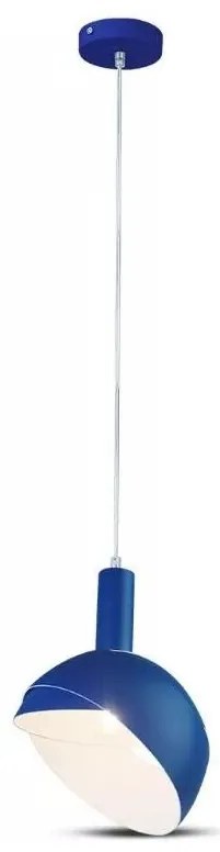 Luster na lanku 1xE14/60W/230V modrá