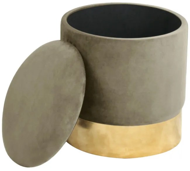 Úložná taburetka GOLDEN béžová
