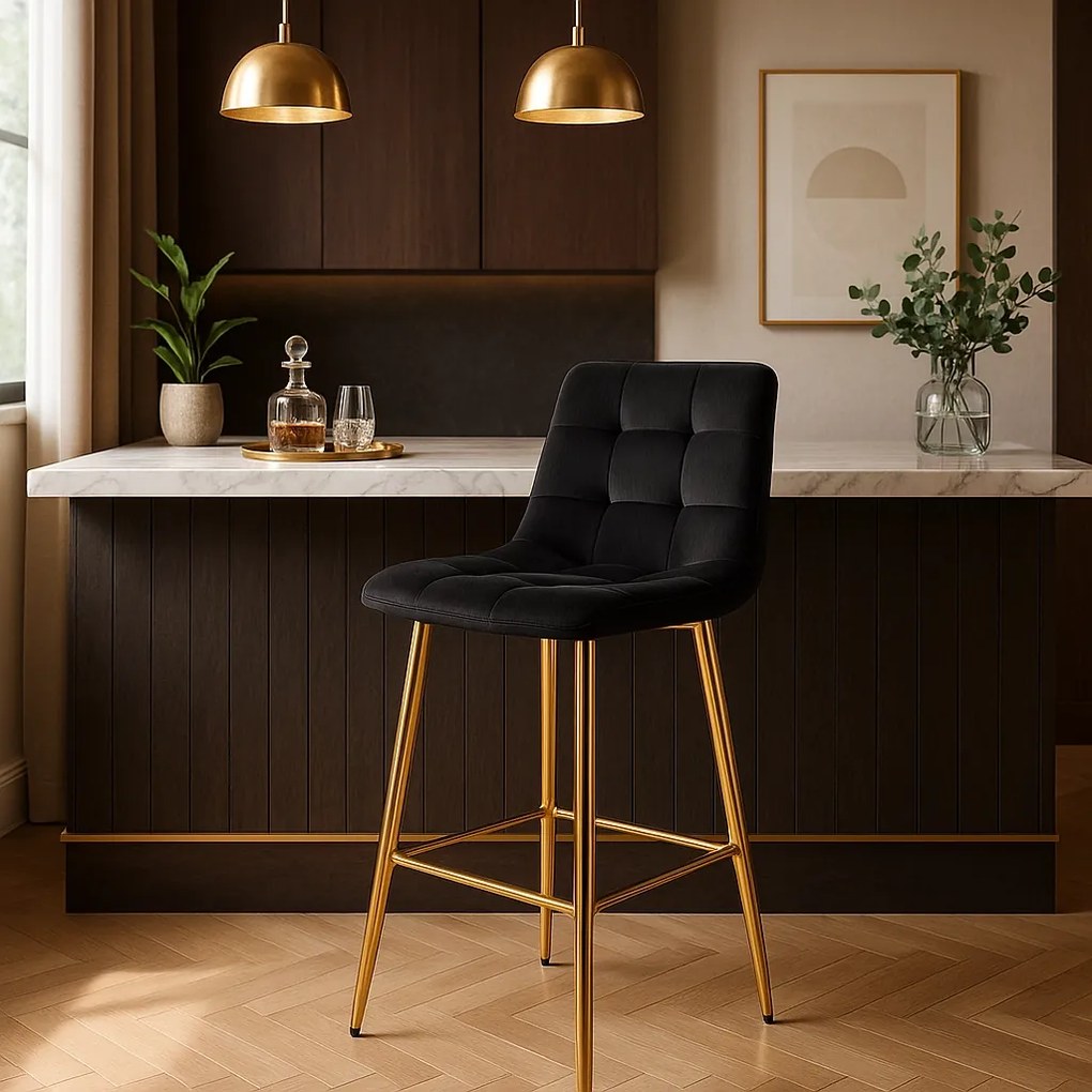 PROXIMA.store - Jedálenská barová stolička ARIEL FARBA: čierna