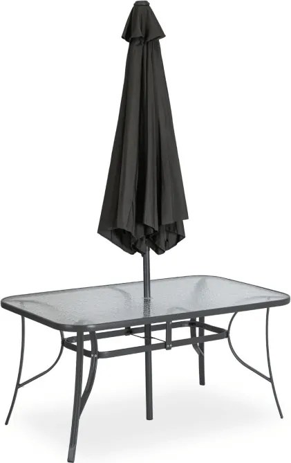 Záhradný nábytok NEBRASKA, čierna