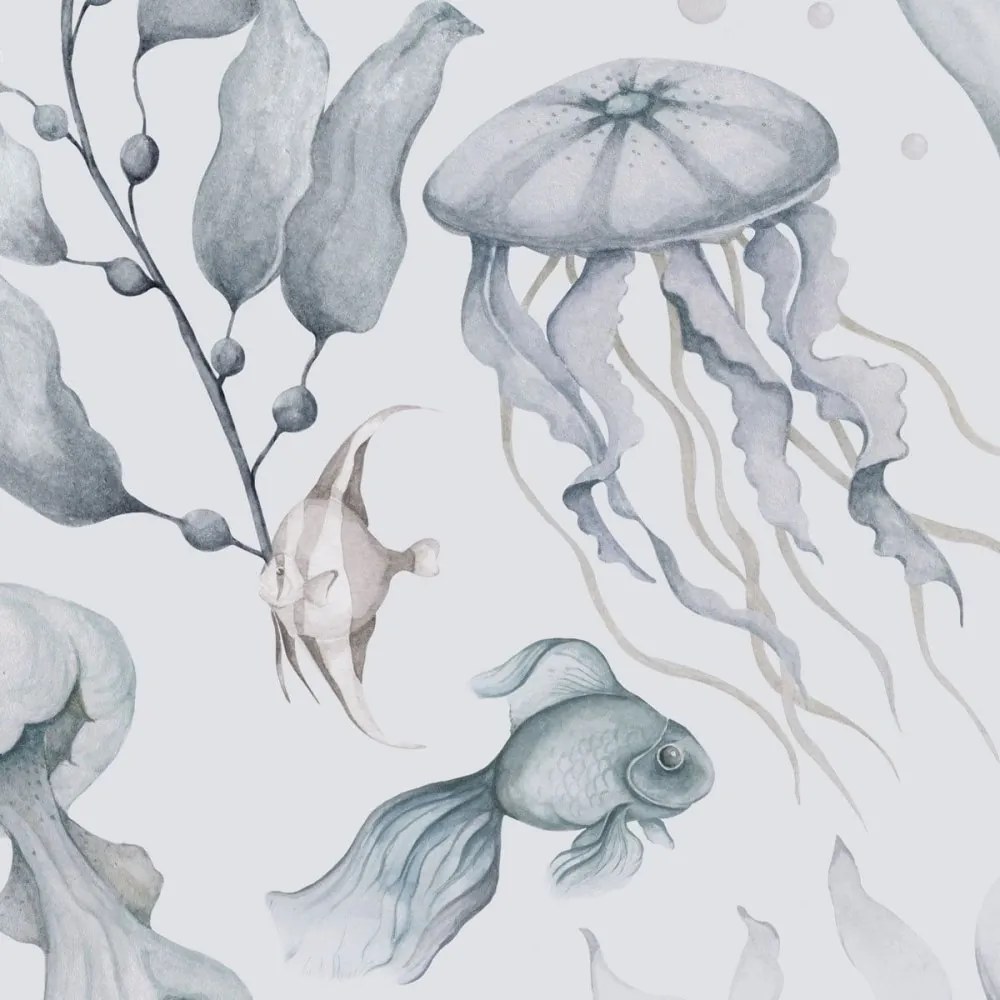 Tapeta mágie oceánu béžová 280×100 cm