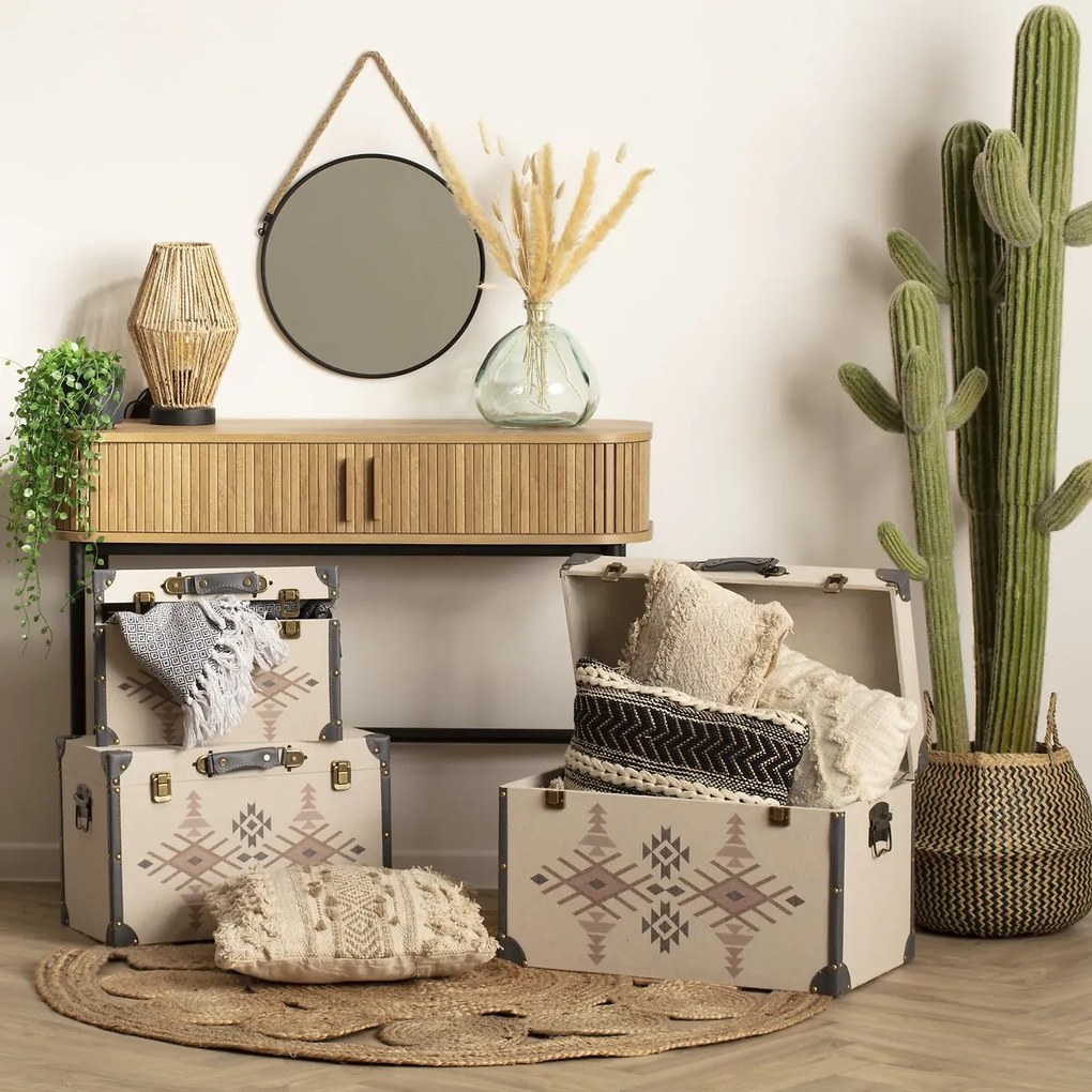 Závesné zrkadlo Round2, čierne