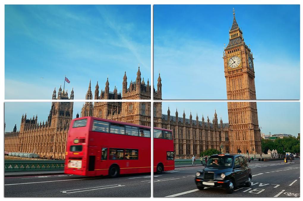 Obraz na plátne - Autobus v Londýne 131C (150x100 cm)
