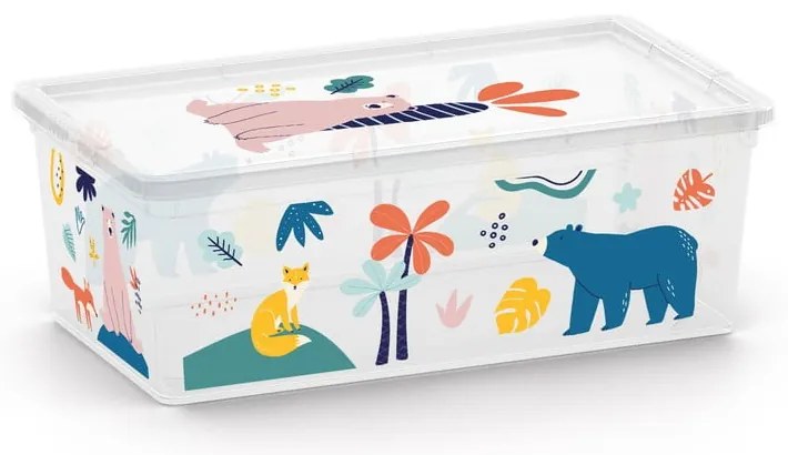 Biely plastový detský úložný box 34x19x12 cm C Box Style – KIS