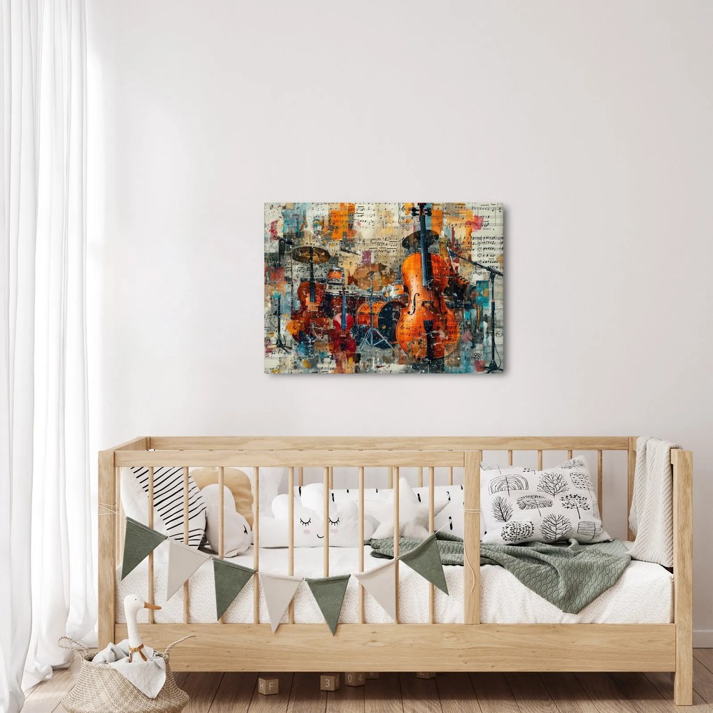 Obraz - Hudobné nástroje (70x50 cm)