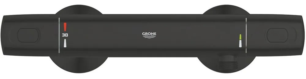 GROHE Precision Trend termostatická sprchová batéria nástenná, matná čierna, 1022172432