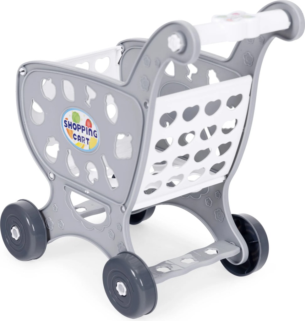 Detský nákupný vozík hračka so 18 doplnkami – supermarket/kuchyňa, pre deti 3+