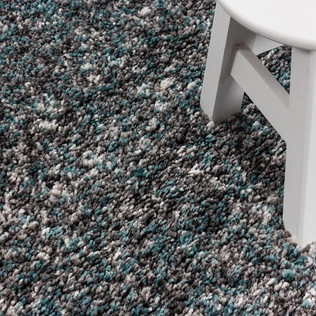 Ayyildiz Kusový koberec ENJOY 4500, Modrá Rozmer koberca: 200 cm KRUH