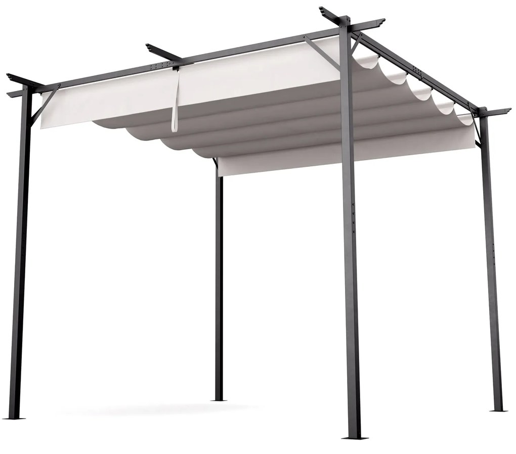 Blumfeldt Pantheon Robust, pergola, 3 x 3 m, práškovo lakovaná oceľ, odolná voči poveternostným vplyvom
