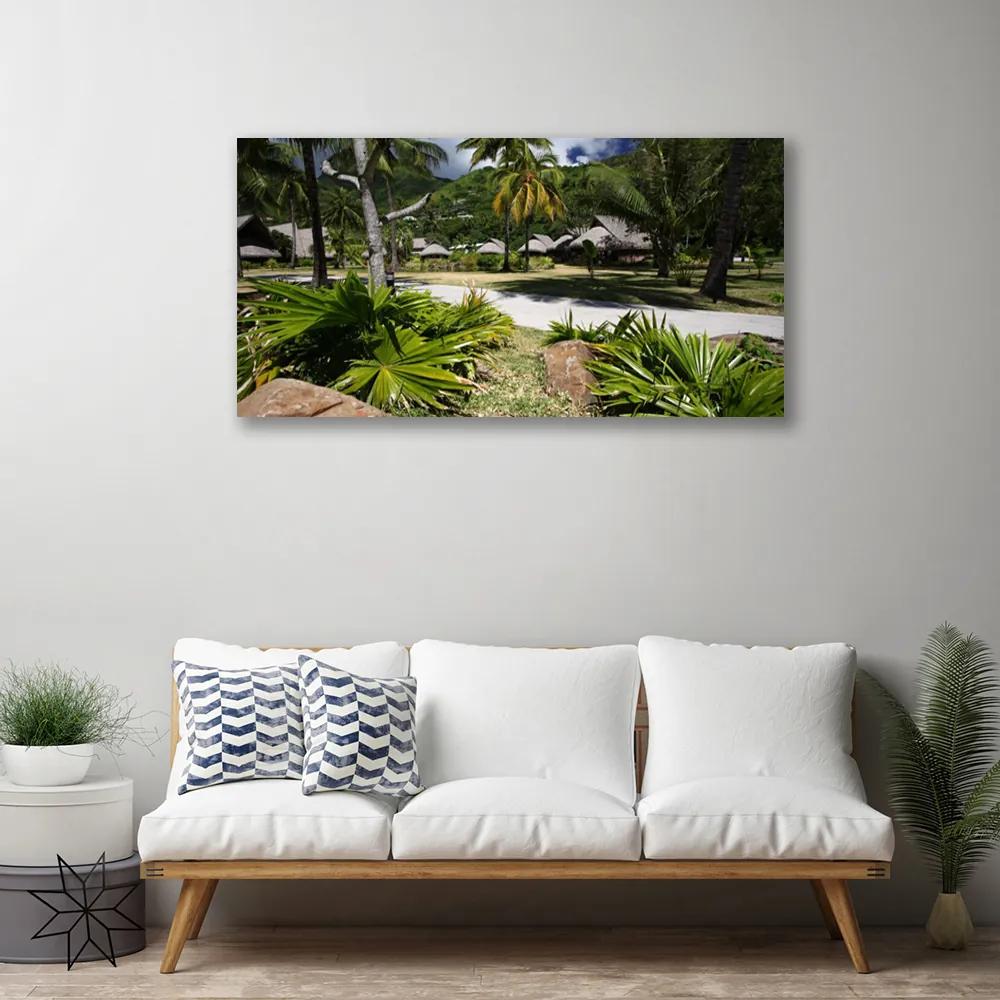 Obraz Canvas Listy palmy stromy príroda 100x50 cm
