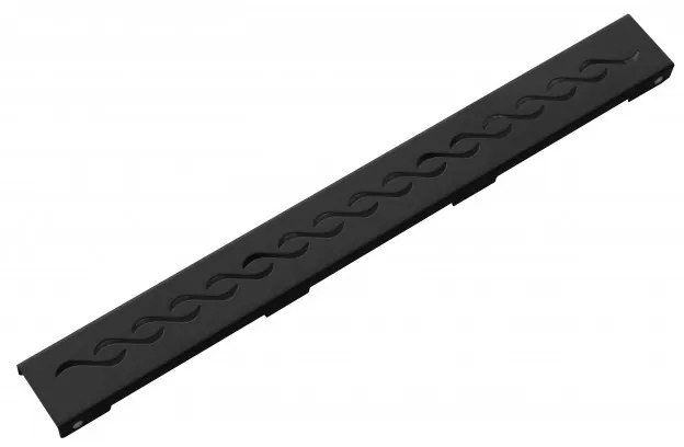 Odtokový žľab nízky MEXEN FLAT BLACK 60 cm - vzor G18