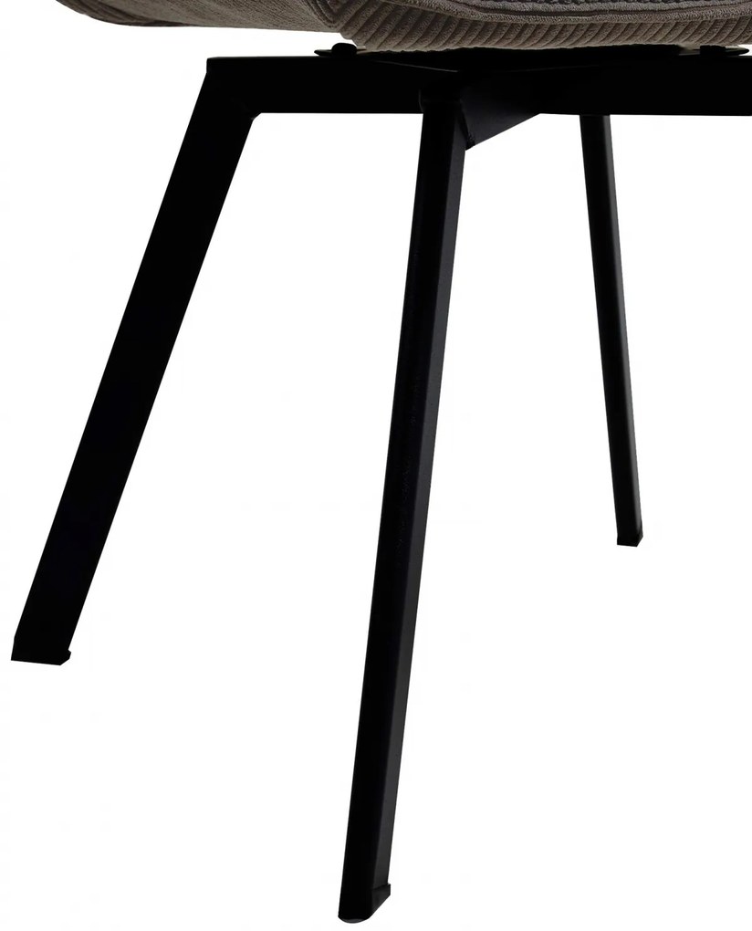 Jedálenská stolička Jordi Cord - hnedá