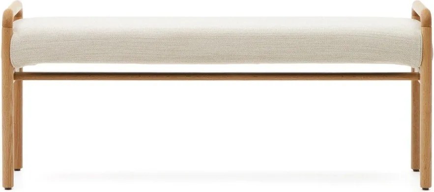 Lavica v krémovej a prírodnej farbe Macaret – Kave Home