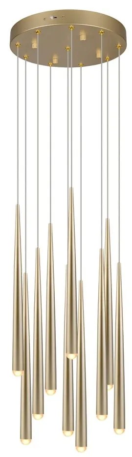 LED závesné svietidlo v zlatej farbe ø 30 cm Cala – Trio Select