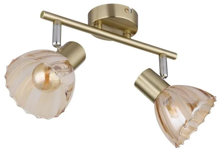 Globo 54315M-2 - Bodové svietidlo ZACHERY 2xE14/40W/230V zlatá