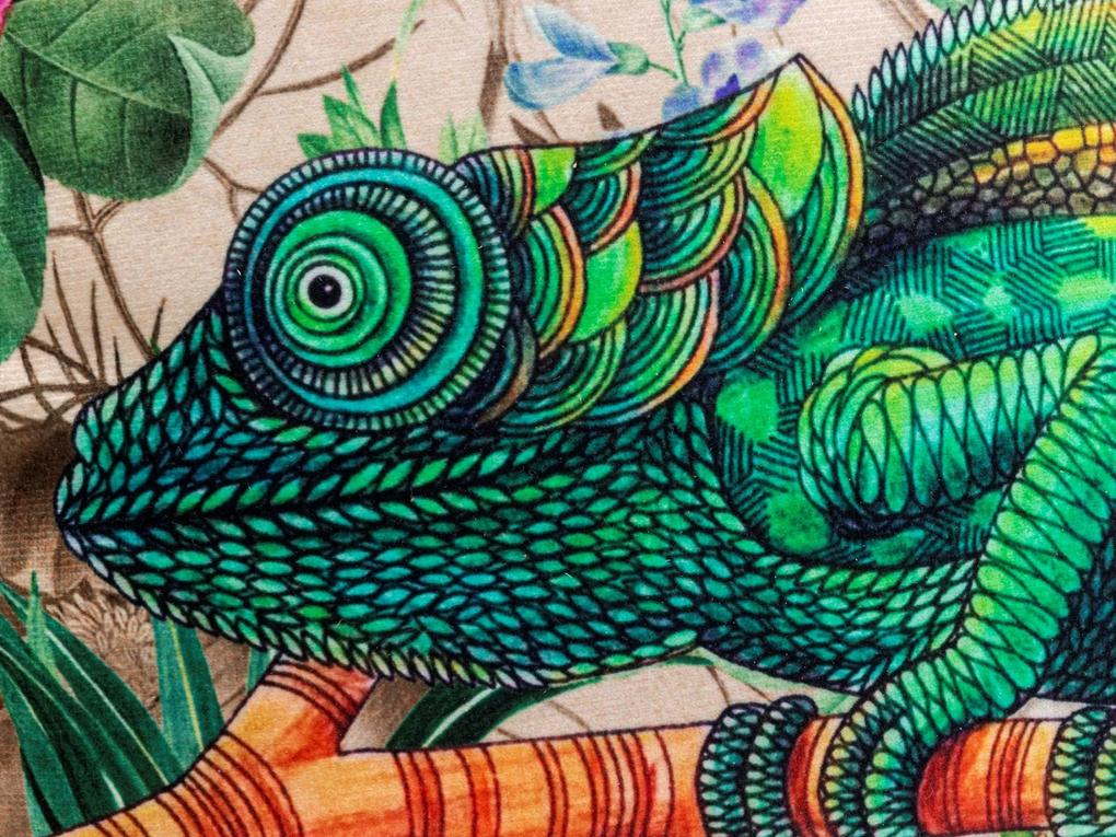 Jungle Chameleon vankúš viacfarebný 43x43 cm