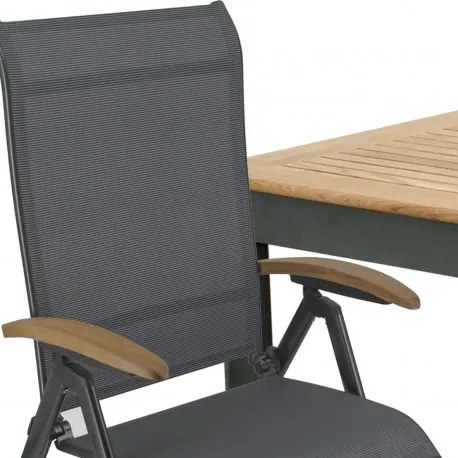 Doppler CONCEPT YELMO FSC 6+1 - záhradné sedenie (hliník / teakové drevo)