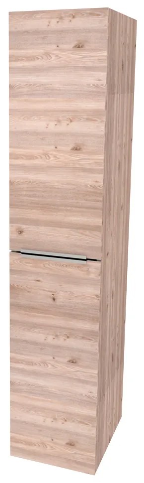 Mereo, Mereo Mailo, kúpeľňová skrinka vysoká 170 cm, chróm madlo, Multidecor, Dub Nelson, MER-CN594LPDNLS