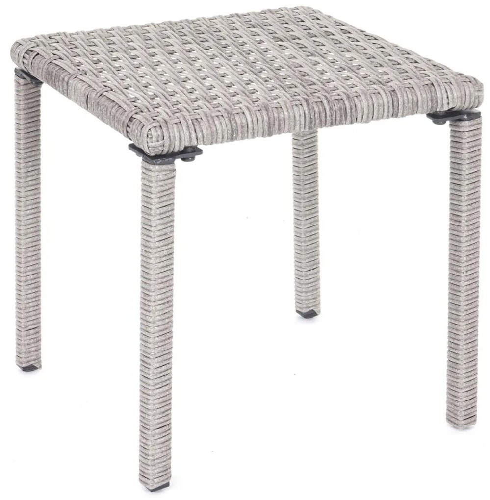 Set 2 záhradných lehátok HWC-E27, polyratan, sivé vankúše - tmavo sivá