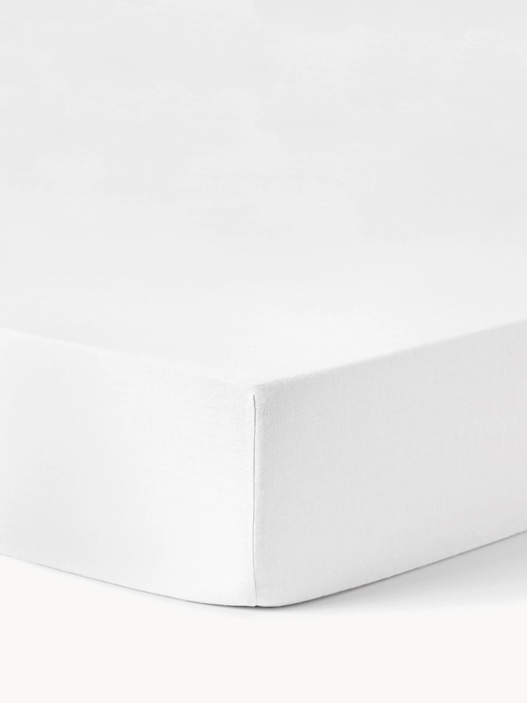 Elastická plachta na topper matrac z vypratého ľanu Airy