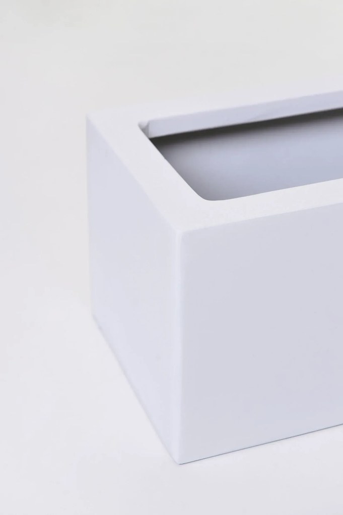 Balkónový hrantík FLOBO, sklolaminát, šírka 60 cm, biely mat