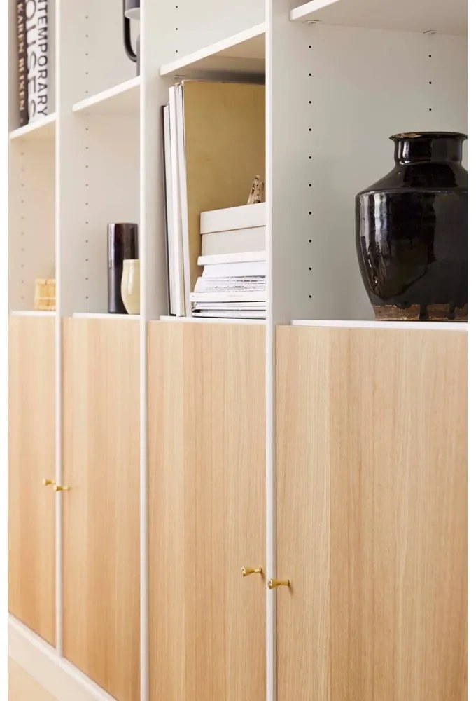 Biela knižnica v dekore duba 176x199 cm Mistral - Hammel Furniture