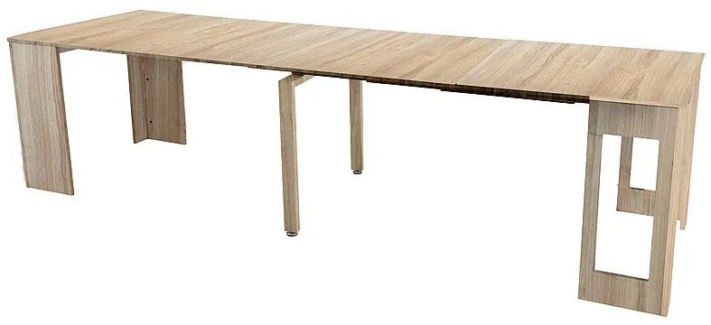 Rozkladací jedálenský stôl 60-300 cm Raye (dub + dub) (pre 8 a viac osôb). Vlastná spoľahlivá doprava až k Vám domov. 1050763