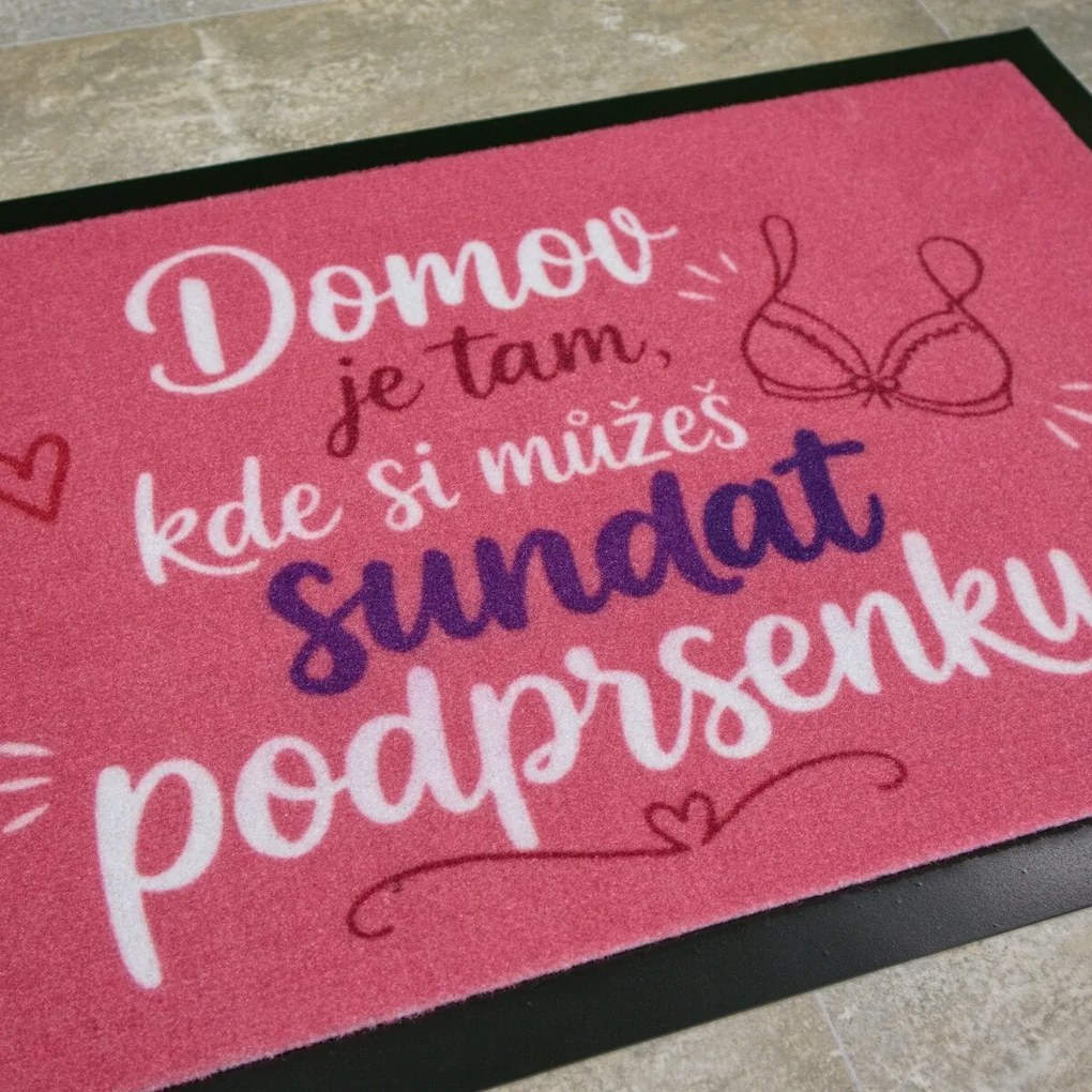 Mercury Flooring, Rohožka Podprsenka 40x60 cm, 40x60, ružová