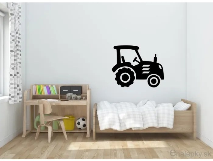 Nálepky na stenu - Traktor Farba: čierna 070