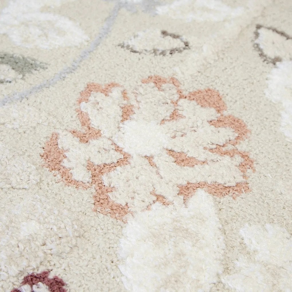 Angel Carpet, Kusový koberec Aurora 25 Beige, 60x110, béžová, kancelária