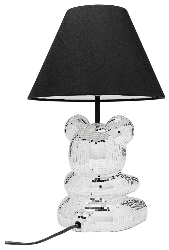 Bear Disco stolová lampa čierna 40 cm