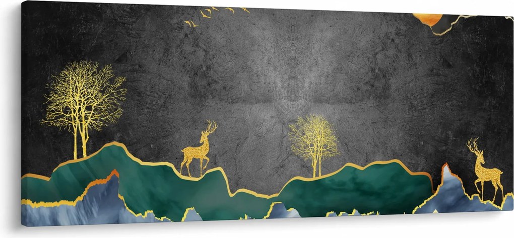 Obraz - Horská scenéria (120x50 cm)