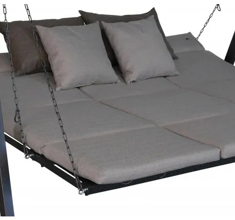 Doppler LOUNGE SMART béžová - luxusná záhradná hojdačka