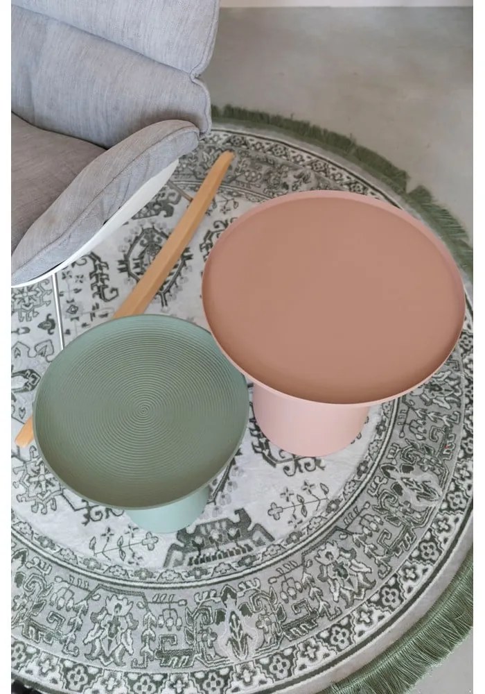 Kovový okrúhly odkladací stolík ø 39,5 cm Ringar – White Label