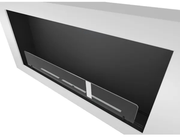 InFire - Nástenný BIO krb 120x56 cm 3kW biela