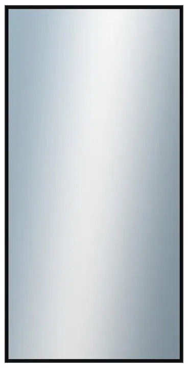 DANTIK - Zrkadlo v rámu, rozmer s rámom 50x100 cm z lišty Hliník čierna lesklá (7269016)
