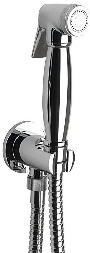 Reitano Rubinetteria Reitano Rubinetteria, Bidetová sprcha retro s hadicou a držiakom sprchy s vyústením, chróm, 9101