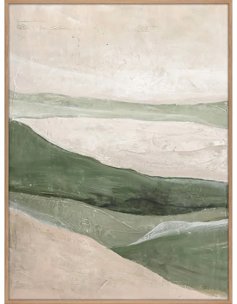 Ručne maľovaný obraz 90x120 cm Green Field – Malerifabrikken