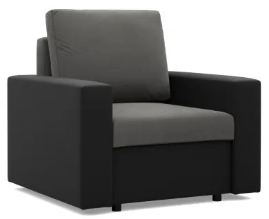 Kreslo LUNA popolové / čierne