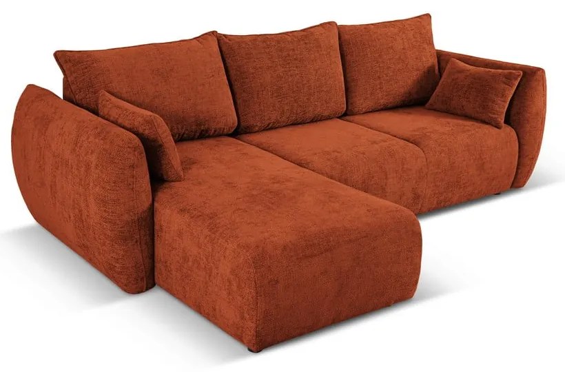 Oranžová rohová pohovka (ľavý roh) Matera – Cosmopolitan Design